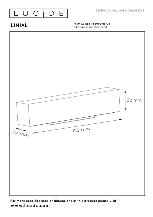 Lucide Premium LINIAL Anschlussdose &  Klemmblock - 1-Phasen Stromschiene / Schienensystem - Matt Schwarz Chrom - technisch